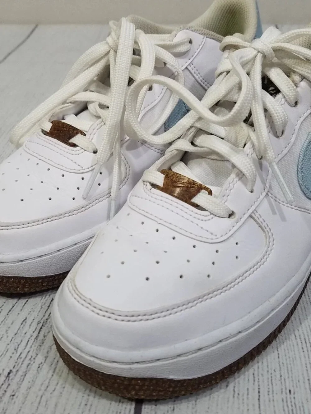 Nike Air Force 1 LV8 GS Size 6.5Y Indigo DA3093-100